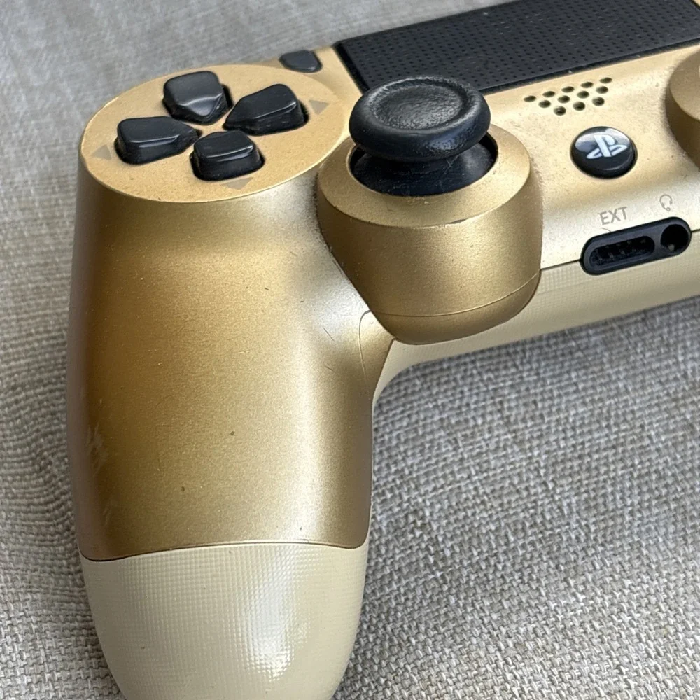 Sony DualShock 4 Wireless Controller Gold PS4 PlayStation For Parts Repair